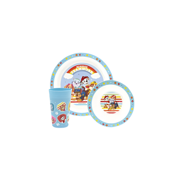 Paw Patrol 3-Piece Kids Plastic Dinner Set – Blue – BPA-Free – Indian Grocery UK